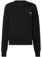 Plein Sport pull crop à encolure ronde - Noir