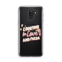 Pizza is the answer: Samsung Galaxy J8 (2018) Transparant Hoesje