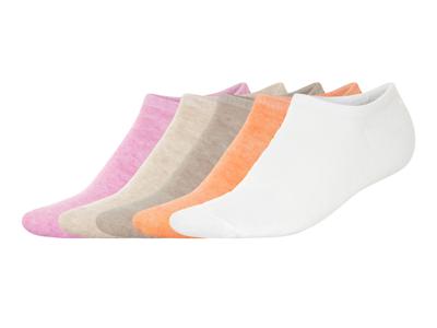 esmara 5 paar sokken (roze/beige/oranje/wit, 39-42)