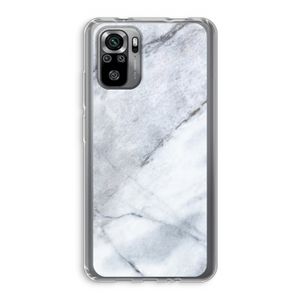 Witte marmer: Xiaomi Redmi Note 10S Transparant Hoesje