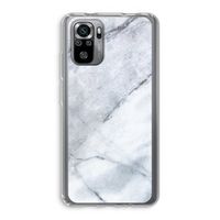 Witte marmer: Xiaomi Redmi Note 10S Transparant Hoesje