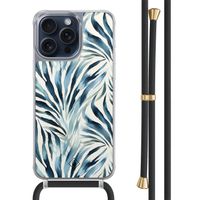 iPhone 15 Pro Max hoesje met zwart koord - Japandi waves