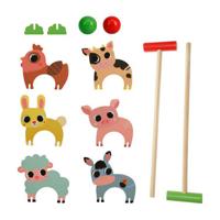 Houten Boerderij Dieren Croquetspel