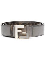 FENDI ceinture à boucle FF - Gris