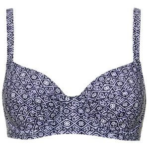 Damella Blue Mosaic Bikini Underwire Bra