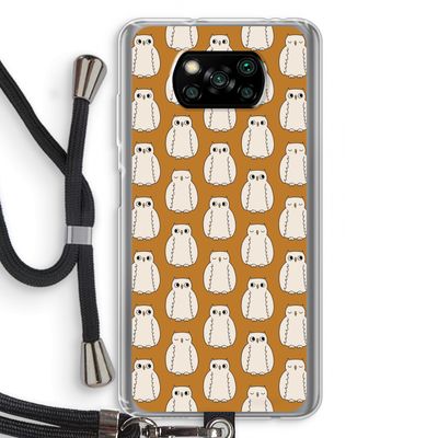 Uilen: Xiaomi Poco X3 NFC Transparant Hoesje met koord