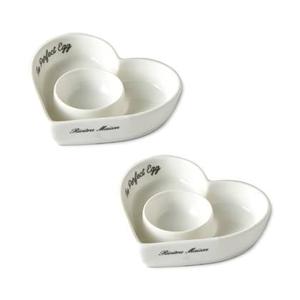 Riviera Maison Eierdop 2 stuks - The Perfect Heart Egg Cup - Wit