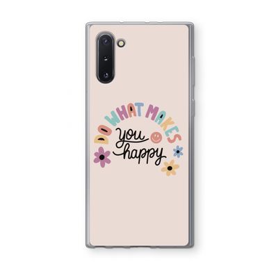 Happy days: Samsung Galaxy Note 10 Transparant Hoesje