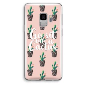 Cactus quote: Samsung Galaxy S9 Transparant Hoesje