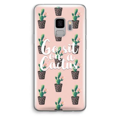 Cactus quote: Samsung Galaxy S9 Transparant Hoesje
