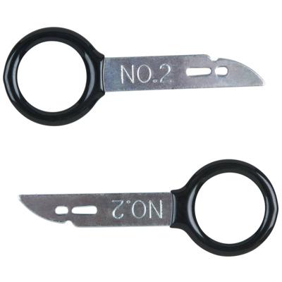 KS Tools 500.1374 Radio-/navigatieapparaat ontgrendelingsgereedschap, 2-delig en Becker