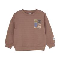 Daily7 winter sweater jongens - roze - oversized/print