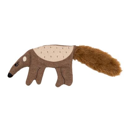 Jack and Vanilla Hondenspeelgoed - Knuffel met knisper - Gerecycled - Miereneter - 40 cm