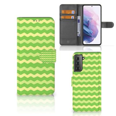 Samsung Galaxy S21 Plus | Telefoon Hoesje | Waves Green