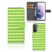 Samsung Galaxy S21 Plus | Telefoon Hoesje | Waves Green Samsung Galaxy S21 Plus | Telefoon Hoesje | Waves Green