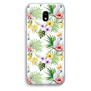 Gele kuif: Samsung Galaxy J3 (2017) Transparant Hoesje