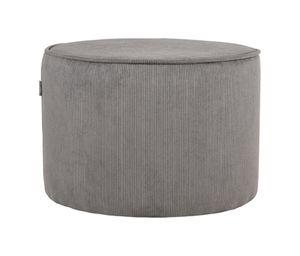 LABEL51 Poef 'Tibo' Rib, kleur Grijs