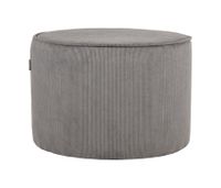 LABEL51 Poef 'Tibo' Rib, kleur Grijs