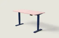 Desktronic HomePro bureau Diepblauw / Zachtroze / 160x80 cm