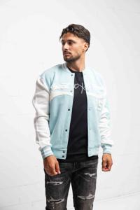 Project X Paris Teddy University Varsity Jas Heren Blauw - Maat S - Kleur: LichtblauwWit | Soccerfanshop