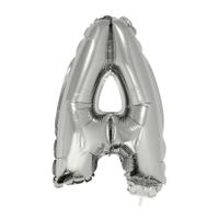 Opblaasbare letter ballon A zilver