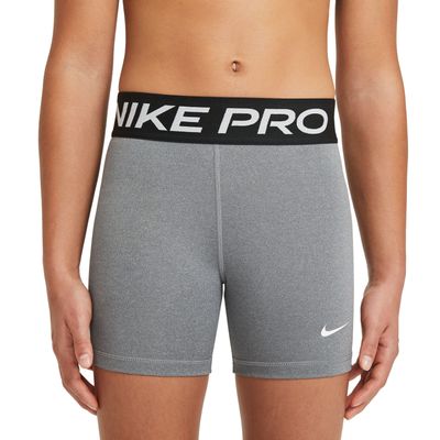 Nike Pro Slidingbroekje Meisjes Grijs Zwart Wit
