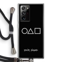 Squid Game: Samsung Galaxy Note 20 Ultra / Note 20 Ultra 5G Transparant Hoesje met koord