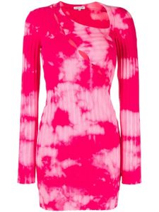 Cotton Citizen robe en maille à motif tie dye - Rose