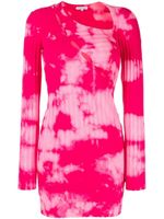 Cotton Citizen robe en maille à motif tie dye - Rose - thumbnail