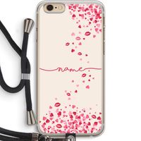 Hartjes en kusjes: iPhone 6 PLUS / 6S PLUS Transparant Hoesje met koord