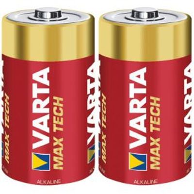 Varta MAX TECH 2x Alkaline C Wegwerpbatterij