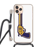Pew Pew Pew: iPhone 11 Pro Transparant Hoesje met koord