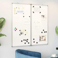 VidaXL Whiteboard magnetisch inklapbaar 80x80x1,7 cm aluminium VidaXL Whiteboard magnetisch inklapbaar 80x80x1,7 cm aluminium