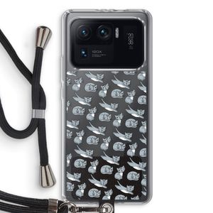 Poezen: Xiaomi Mi 11 Ultra Transparant Hoesje met koord