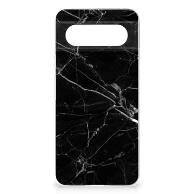 Google Pixel 8 | TPU | Siliconen hoesje | Marmer Zwart - Origineel Cadeau Vader