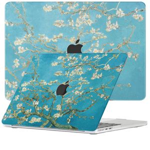 Lunso MacBook Air 13 inch M2/M3 (2022-2024) cover hoes - case - Van Gogh Amandelbloesem