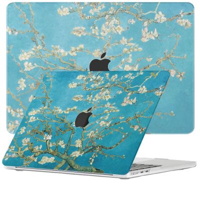 Lunso MacBook Air 13 inch (2022-2025) cover hoes - case - Van Gogh Amandelbloesem