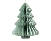 Kerstornament Papieren Kerstboom 15cm Mintgroen