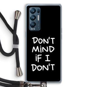 Don't Mind: Oppo Find X3 Neo Transparant Hoesje met koord