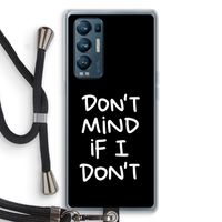Don't Mind: Oppo Find X3 Neo Transparant Hoesje met koord