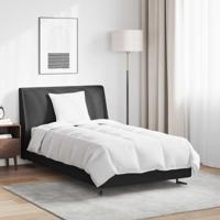 VidaXL Zomer dekbed met kussen 2 pcs wit donsveertjes