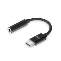 ACT AC7380 USB-C Jack Audio Adapter | 3.5mm | DAC | Hi-Res Audio | Zwart