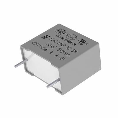 Kemet 1 stuk(s) MKP-draadloze ontstoringscondensator Radiaal bedraad 630 V/DC, 310 V/AC 20 % (l x b x h) 26.5 x 7.0 x 16.0 mm