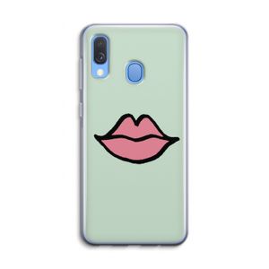 Kusje: Samsung Galaxy A40 Transparant Hoesje
