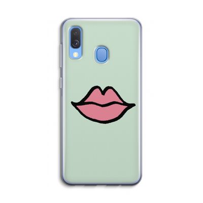 Kusje: Samsung Galaxy A40 Transparant Hoesje