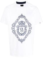 Billionaire t-shirt à logo brodé - Blanc - thumbnail