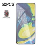 50 stuks non-Full matte Frosted gehard glas film voor Galaxy A80/A90 geen retail pakket