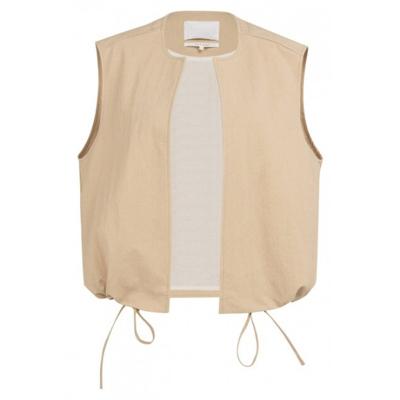 YAYA - Beige | unisex | Gilet | Beige | 34-36 | regular | Kamst mode YAYA - Beige | unisex | Gilet | Beige | 34-36 | regular | Kamst mode