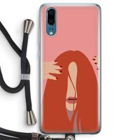 Woke up like this: Huawei P20 Transparant Hoesje met koord