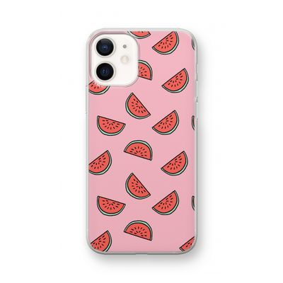 Watermeloen: iPhone 12 mini Transparant Hoesje